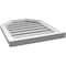 Ekena Millwork Octagonal Top Surface Mount PVC Gable Vent w/ 2"W x 2"P Brickmould Sill Frame, 20"W x 24"H GVPOT20X2403SF - alternate 4